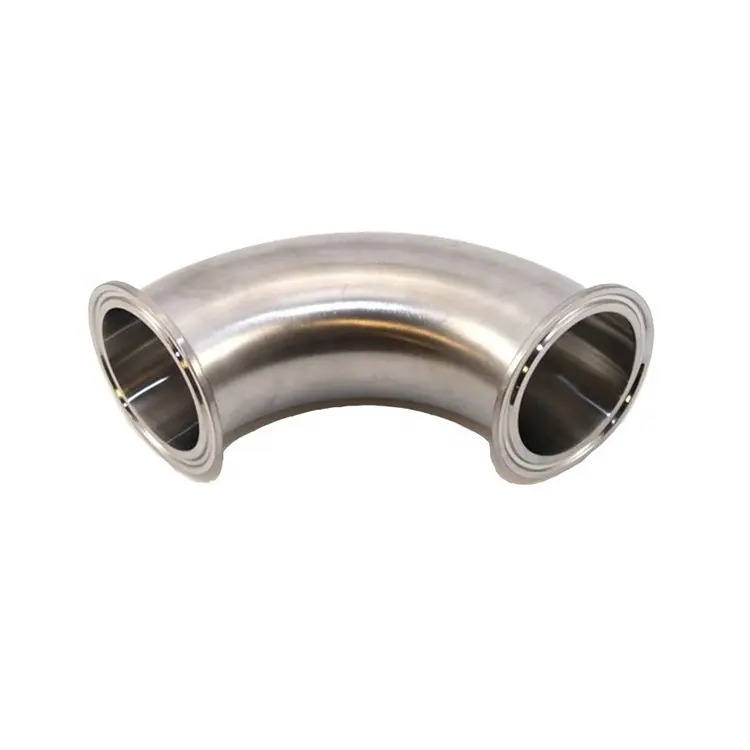 Stainless Tri-Clamp Long Type SUS304 316L Bend 45 Degree Elbow