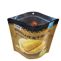Sachet Doypack thermoscellé personnalisé avec logo OEM, qualité alimentaire, pour bonbons de durian séché en vrac, pulpe de durian, collation thaïlandaise