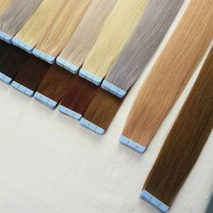 ผมต่อแบบเทปสีดำสนิท คุณภาพพรีเมียม ทำจากผมแท้ของคนรัสเซีย # เทปติดผมสองด้านแบบหนาพิเศษ ผมแท้ 100% เรียงเกล็ดผมอย่างสมบูรณ์ - Product Image 4