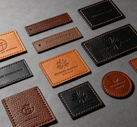 Écussons en similicuir PU de haute qualité, étiquettes personnalisées en TPU pour vêtements, chapeaux, jeans, avec logo de marque en relief, Shenzhen