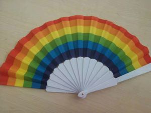 New Letter Fashion Portable and Foldable Handmade Handheld Plastic Fan - Product Image 3