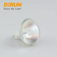 Lampe halogène à faisceau étroit en verre aluminisé blanc chaud MR11 6V 12V 24V 10W 14W 20W 35W GU4 Ampoule transparente, HAL-MR11
