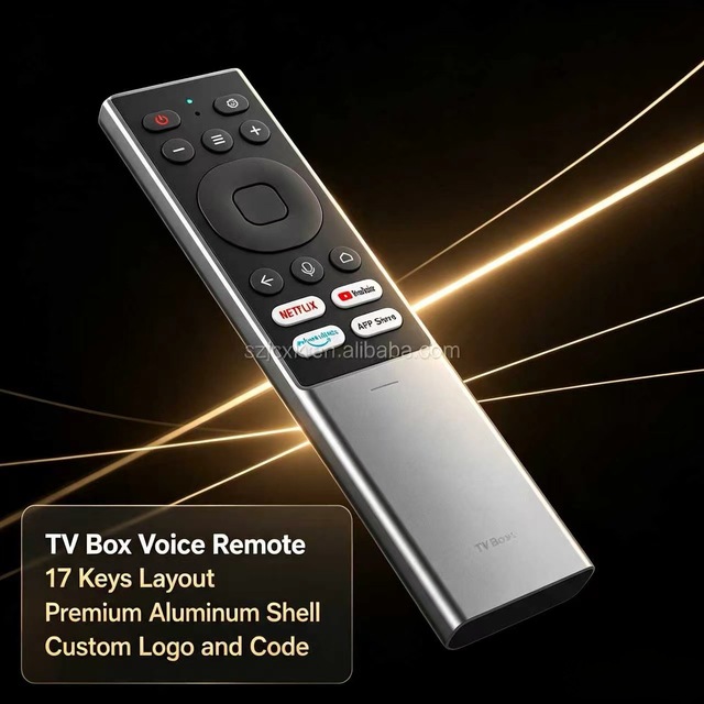 OEM ODM Custom 17 Keys IR Remote Control ABS Housing Compatible for Android TV Box Smart TV Source Factory