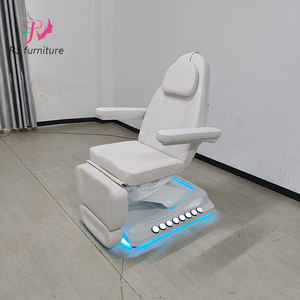 Cama Moderna Personalizable de Metal Blanco para Pestañas y Cejas con Reposacabezas Ajustable para Salón de Belleza Facial y Uso Hospitalario - Product Image 3