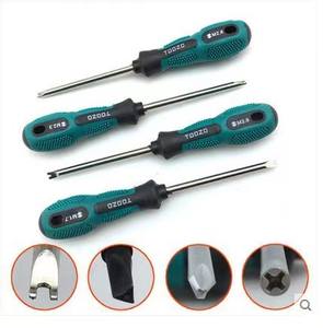 Triangle plat en forme de <span class=keywords><strong>Y</strong></span> pointe pointue ouverture croisée interne jeu de <span class=keywords><strong>tournevis</strong></span> en forme spéciale poignée en caoutchouc bricolage OEM personnalisable - Product Image 4