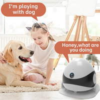 Jouet pour chat interactif intelligent, robotique, avec caméra IP sans fil HD WiFi 360°, application intelligente, écologique et éducatif