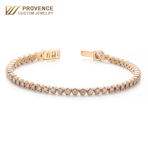 <span class=keywords><strong>Bracciale</strong></span> Tennis con Diamanti da Laboratorio Taglio Brillante Rotondo da 20,8 carati, in <span class=keywords><strong>Oro</strong></span> Massiccio 14K, Stile Hip-Hop, Regalo di Compleanno per Ragazze, Gioielli Personalizzati - Product Image 1