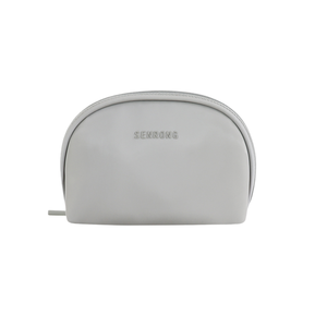 Skin Feeling PU Leather High-grade Gray Waterproof Traveling Makeup Bag Logo Custom Make up Pouch Cosmetic Bags - Product Image 1