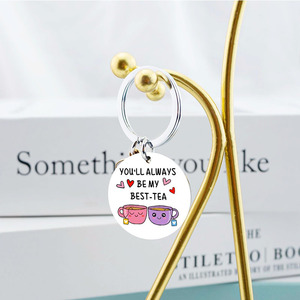 Migliore amico personalizzato che sarai sempre il mio miglior tè di compleanno regali di san valentino portachiavi tazza di latte - Product Image 3