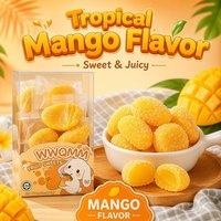 Op maat gemaakte snoepjes met goede smaak: aardbei, druif, mango, kokosnoot, perzik. Zachte, kauwbare fruitsnoepjes, halal gecertificeerd, fruitensap, bulk gummy snoepjes.