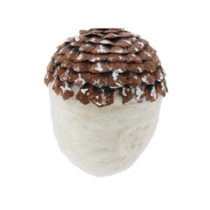 New handmade Cây giáng sinh nhỏ cảm thấy thông nón đồ trang trí Cây giáng sinh DIY Pinecone treo trang trí nhà - Product Image 2
