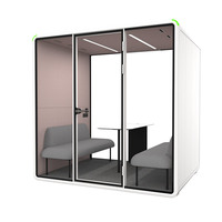 Enregistrement de musique de cabine insonorisée de haute qualité pour la formation au piano Mobile insonorisé 4 personnes bureau réunion podfice cabine de travail