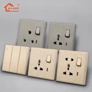 KLASS UK standard 2023 Newest Design Top Quality Extreme Thin Electrical Switch Wall Switch Socket With Noen