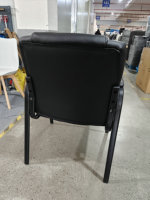 Chaise de bureau ergonomique à dossier moyen avec structure en fer pour le bureau à domicile, la chambre, l'utilisation informatique et les réunions de conférence