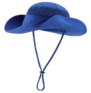 Chapeau UV à cordon réglable-Panneaux en maille respirante avec large bord pour des vêtements d'extérieur confortables toute la journée - Product Image 1