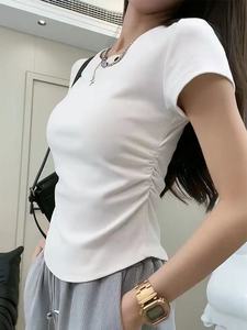 2025 Nueva camiseta <span class=keywords><strong>de</strong></span> alta calidad <span class=keywords><strong>de</strong></span> verano para <span class=keywords><strong>mujer</strong></span>, camiseta <span class=keywords><strong>de</strong></span> manga larga para gimnasio, ropa <span class=keywords><strong>de</strong></span> entrenamiento para Yoga y correr - Product Image 2