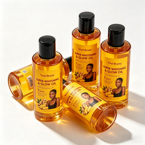 Organic Turmeric Body Oil For Skin Repair Scar Fading Dark Spot Removal Deep Moisturizing Herbal Private Label OEM - Product Image 1