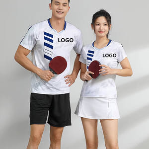 <span class=keywords><strong>Traje</strong></span> de <span class=keywords><strong>tenis</strong></span> de mesa de Bádminton de secado rápido para <span class=keywords><strong>hombre</strong></span> y mujer, ropa deportiva transpirable <span class=keywords><strong>con</strong></span> logotipo de equipo, camisetas para correr <span class=keywords><strong>con</strong></span> estampado Digital blanco - Product Image 5