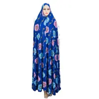 Dubai yüksek kalite İslam namaz elbise ramazan müslüman kadın elbiseler büyük patiska başörtüsü en düşük fiyat ile