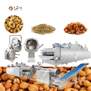 Dây chuyền sản xuất hạt điều đậu phộng có hương vị hạt bọc hạt rang lớp phủ hương liệu dây chuyền chế biến máy - Product Image 1