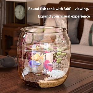 2025 nuevo tanque de <span class=keywords><strong>peces</strong></span> ecológico de Material PET de alta transparencia en caja para escritorio y sala de estar cultivo de <span class=keywords><strong>peces</strong></span> y tortugas - Product Image 5