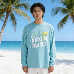 เสื้อยืดแขนยาวผู้ชายทรงปกติคุณภาพสูงจากฮาวาย พิมพ์ลายแบบซับลิเมชั่น แห้งเร็ว ระบายอากาศได้ดี เป็นมิตรกับสิ่งแวดล้อม - Product Image 1