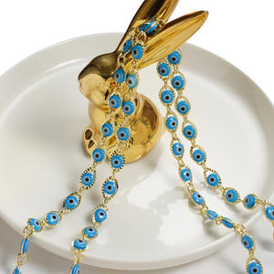 Pavo ojo diablo mal de ojo joyería mascarilla titular gafas de sol cuello Lunettes gafas accesorios cadenas para máscaras - Product Image 4