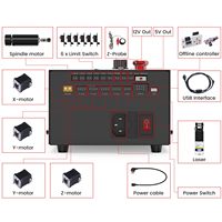 Nouveau kit moteur de broche 500W 11000 tr/min avec boîtier de commande intégré pour routeur CNC, machine de gravure CNC à haut niveau de sécurité, Husillo CNC