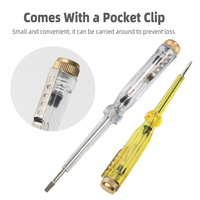 Stylo testeur de tension avec clip de poche, tournevis de test pour inspection de prises, modèle 991 AS, manche 40Cr, stylo testeur à fente