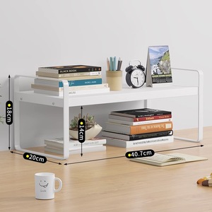 Desk <strong>Bookshelf</strong>, Student Dormitory Storage Shelf, Office Desktop Shelf, Multi-layer Wooden Shelf, <strong>Small</strong> <strong>Bookshelf</strong> - Product Image 4