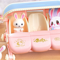 2025 filles nouveau Mini lapin maison de poupée jouets simuler poussette bricolage mignon rose lapin maison de poupée jouets