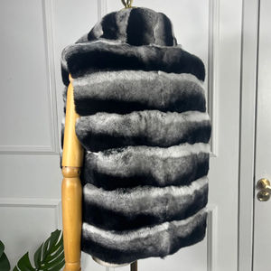 <span class=keywords><strong>Gilet</strong></span> en fourrure de <span class=keywords><strong>lapin</strong></span> à la mode en gros <span class=keywords><strong>Gilet</strong></span> en fourrure pour femmes manteau <span class=keywords><strong>sans</strong></span> manches hiver Rex teint Chinchilla <span class=keywords><strong>gilet</strong></span> en fourrure véritable - Product Image 2