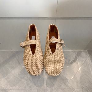 Sandalias Planas de Diseñador para Mujer, Primavera-Verano 2026, Zapatos de Ballet para Boda - Product Image 1