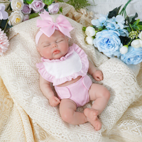 Poupées de bébé nouveau-né réalistes de 12 pouces, fille, en silicone, corps entier, non en vinyle, cadeau d'anniversaire ou de Noël pour les enfants de 3 ans et plus et les collectionneurs