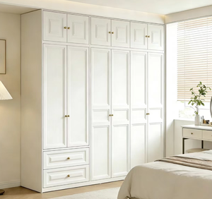 Armario de Madera Grande Directo de Fábrica para Dormitorio, <span class=keywords><strong>Mueble</strong></span> de Estilo <span class=keywords><strong>Abierto</strong></span>, Armario Portátil Económico Hecho de MDF - Product Image 1