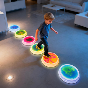 Piedras Luminosas Sensoriales LED, Baldosas de Gel que se Iluminan, Entrenamiento de Equilibrio para Niños, Equipo para Sala Sensorial, Tapete de Juego - Product Image 2