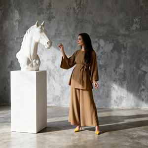 Abaya en polyester personnalisée de luxe pour femmes musulmanes, pour les occasions de soirée, fournisseur en gros - Product Image 4