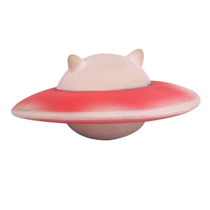 Cute Cat Shaped Flying Saucer Soft <b>Squishy</b> Toy For Promotional Activities Plastic Material With Silk Screen Printing - Product Image 1