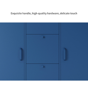 Venta Directa de Fábrica, <span class=keywords><strong>Aparador</strong></span> Moderno de Metal Azul con 3 Cajones para Almacenamiento en Dormitorio y Sala de Estar - <span class=keywords><strong>Muebles</strong></span> de Hotel - Product Image 4