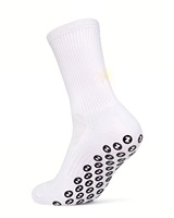 Venta caliente logotipo personalizado fútbol agarre calcetines hombres mujeres equipo deporte calcetín con diseño personalizado antideslizante calcetines de fútbol