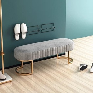 Muebles de Salón Dorados, Silla de Espera para Salón de Belleza y Barbería, Sofá de Espera de Alta Calidad - Product Image 2