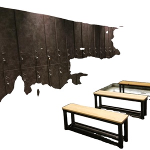 Casillero de gimnasio público de <span class=keywords><strong>10mm</strong></span> y 12mm, cubículos de partición de inodoro, <span class=keywords><strong>tablero</strong></span> laminado compacto de resina de melamina fenólica impermeable HPL - Product Image 1