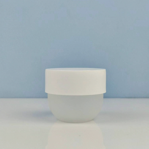 Pot rond en PP givré mignon de 50g, 100g, 150g, 200g, 300g, 500g avec couvercle blanc pour emballage de crème de soin/crème pour le visage/crème capillaire – Pot en plastique - Product Image 5