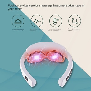 Nuevo Masajeador Cervical Eléctrico Inteligente con Compresión Caliente y Fisioterapia por Pulsos, Portátil y Plegable para Uso Doméstico - Product Image 2