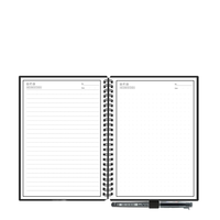 Newyes personnalisé B5 taille carnet de croquis couverture rigide effaçable recyclé cahier intelligent avec stylo attaché reliure à spirale taille A5/A6