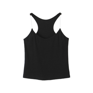 เสื้อกั๊กถักไร้สายรัดหลังสำหรับผู้หญิง รุ่น Runqi N8627 สีพื้น ผ้าริบยืดหยุ่น ใส่เป็นเสื้อซับในได้ ไซส์พลัส สำหรับผู้หญิงรูปร่างอวบ - Product Image 2