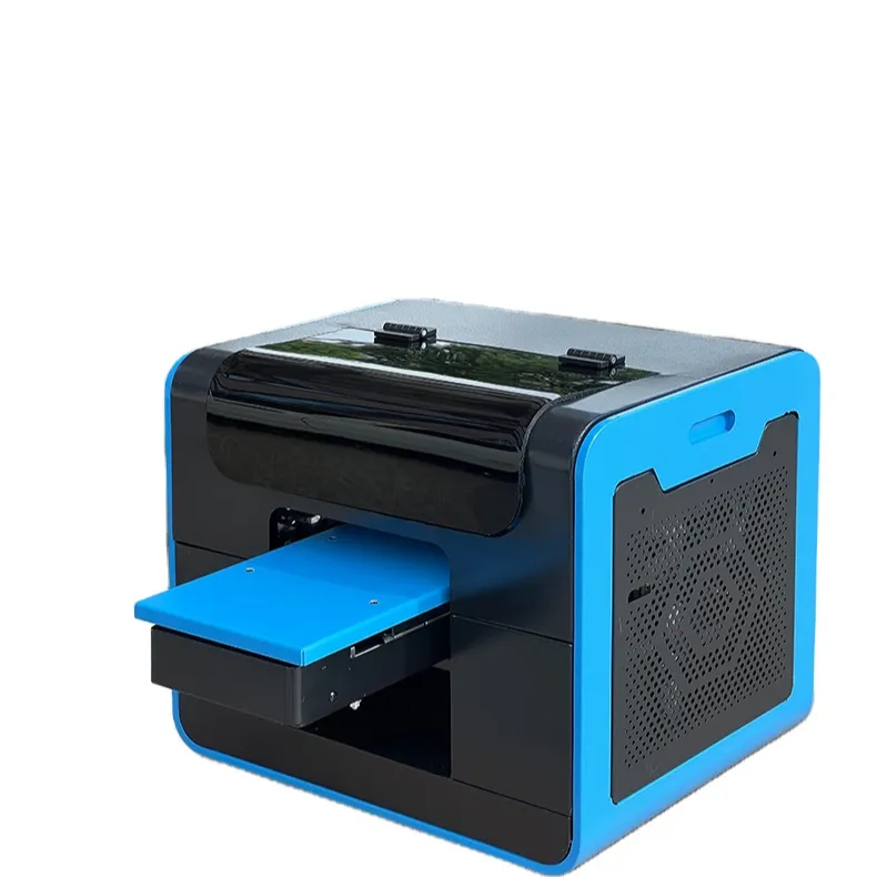 A4 Size Mini Uv Inkjet Printers Fles Telefoon Case Uv Printer Tx800 Head 2880 Dpi Voor Pen Sticker Label Printer Drukmachine