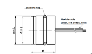 Capteur de pression piézorésistif à membrane isolée rempli d'huile de silicium, diamètre 19 mm, faible coût, CYX19 - Product Image 6