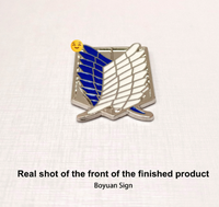 Fashion Anime Enquêter sur la broche en métal de couleurs or du Corps pour la nouvelle marchandise connexe "Attack on Titan"