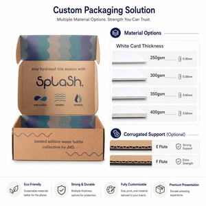 Factory Wholesale Biodegradable Recycled Kraft Corrugated Foldable Shipping Packaging <b>Box</b> with Hot Stamping for Food Packaging - Product Image 3